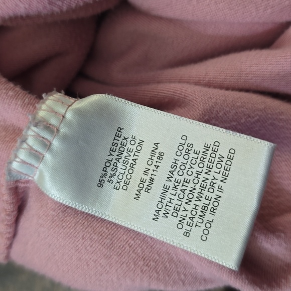 JUICY COUTURE Blush Pink Velour Velvet Lounge PJ Pants Sz L - Picture 7 of 7